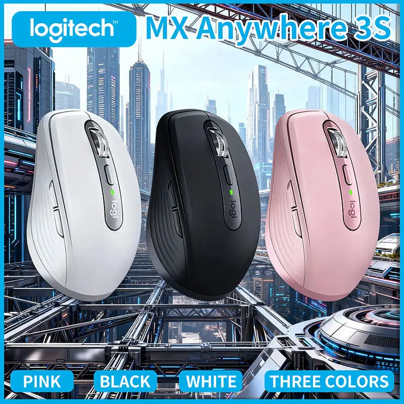 

Беспроводная мышь Logitech MX Anywhere 3S — стильная эргономичная ручка, бесшумные клики, надежный сигнал для работы