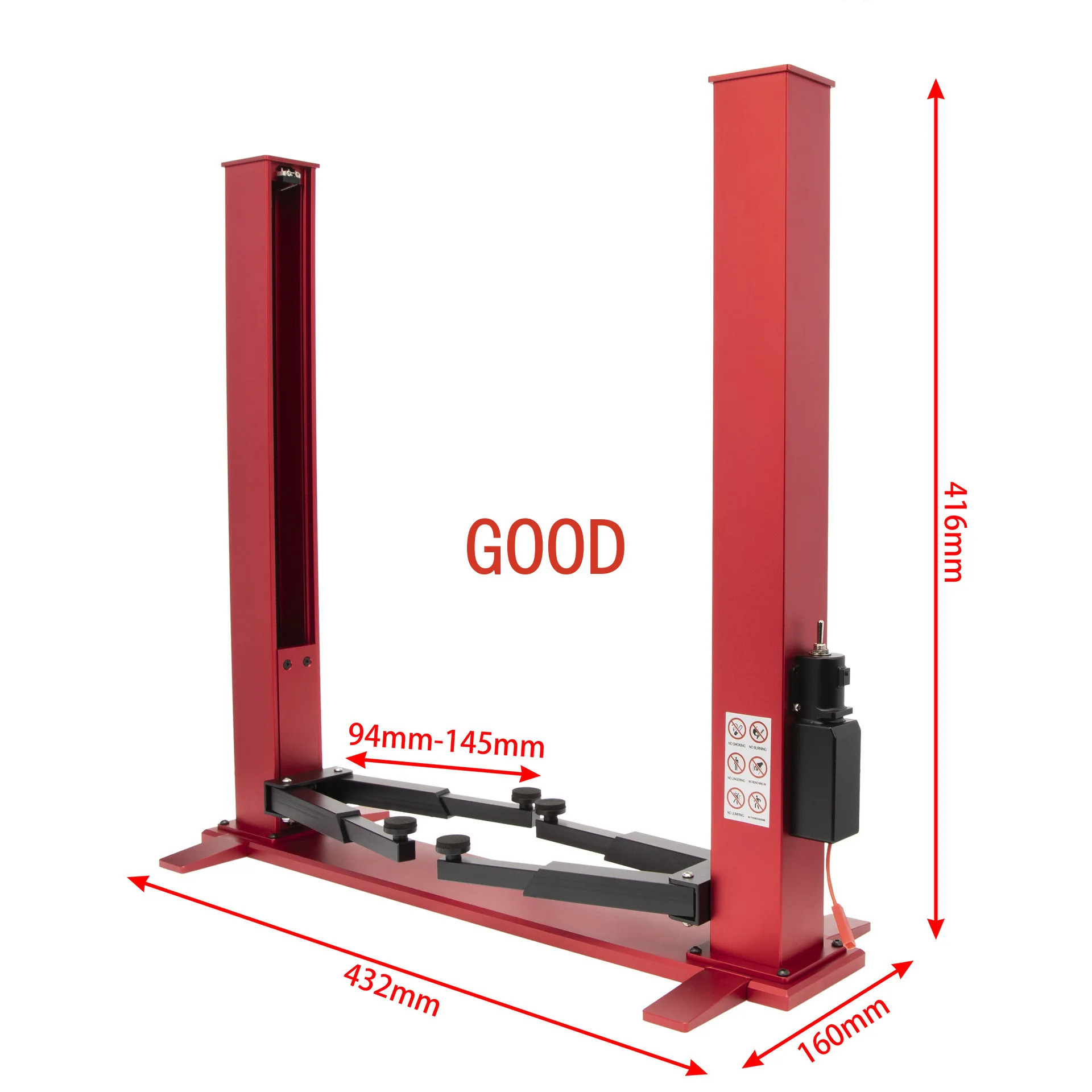 1/10 1/8 Scale RC Car Two-Post Lift Garage Scenes Automatic Lift Dual Motor Gantry for Garage Series