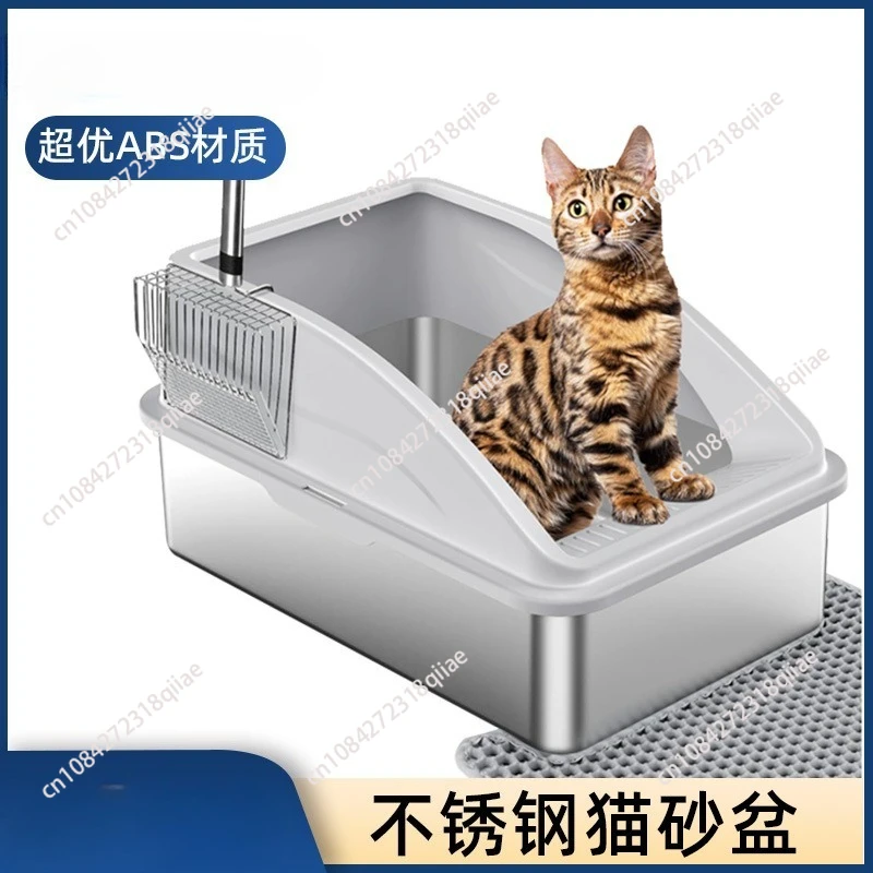 lettiera-per-gatti-in-acciaio-inossidabile-toilette-per-gatti-accessori-per-animali-domestici-vasca-quadrata-rialzata-extra-large-per-pulizia