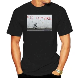 BANKSY No Future Kid Children Baloon T-shirt Summer Fashion Funny High-Quality Printing Tee