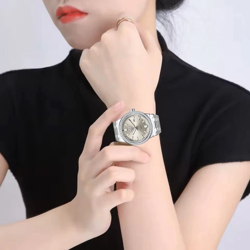 LIGE Orologio da polso cronografo sportivo da donna Orologio da polso elegante moda regalo per donna Orologio da donna al quarzo luminoso impermeabile