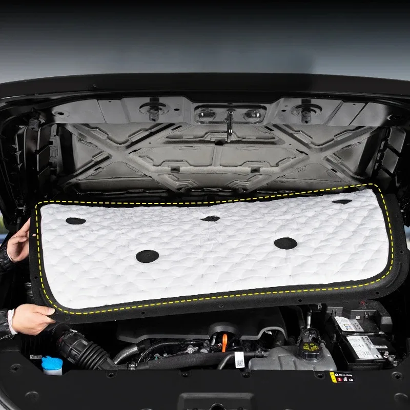 For HAVAL H9 2024-2026 Car Engine Bonnet Sound Insulation Cotton Engine Heat Insulation Car Accessories