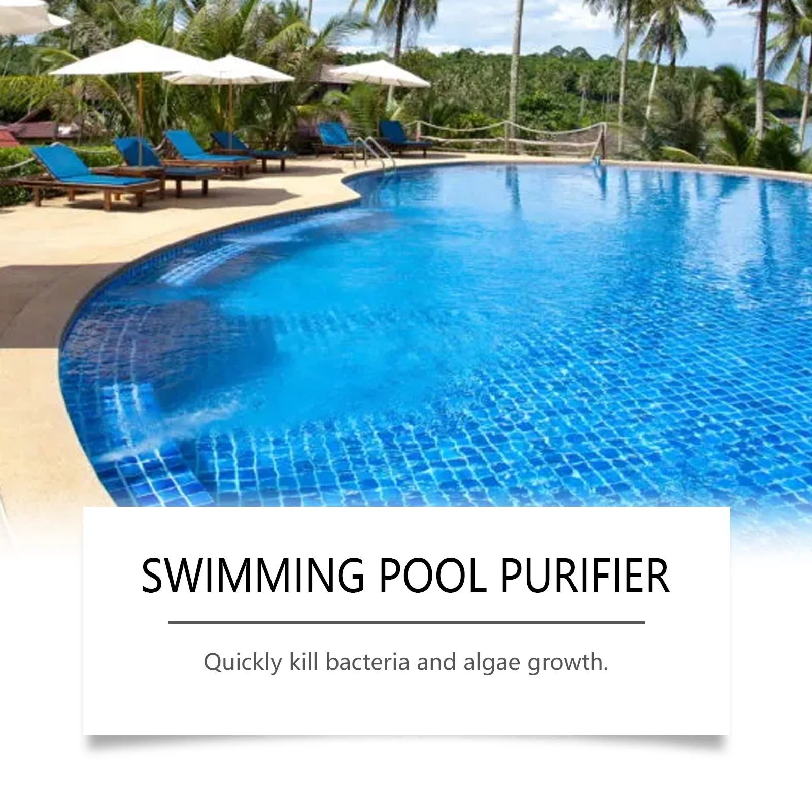Swimming Pool Water Purifier Remove Cloudy Water Eliminate Impurities Odor Free Clear Pool Water Treatment Liquid
