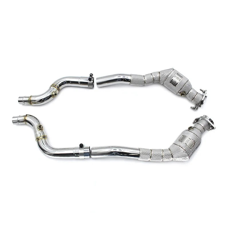 

Head Section High flow Pipes Exhaust Pipes branch downpipe Exhaust Pipe with catalyst For Jaguar F-TYPE 3.0T 2017-2021