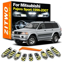 ZITWO 13Pcs LED Interior Light Plate Bulb Kit For Mitsubishi Pajero Shogun Montero Sport MK1 1996 1997- 2003 2004 2005 2006 2007