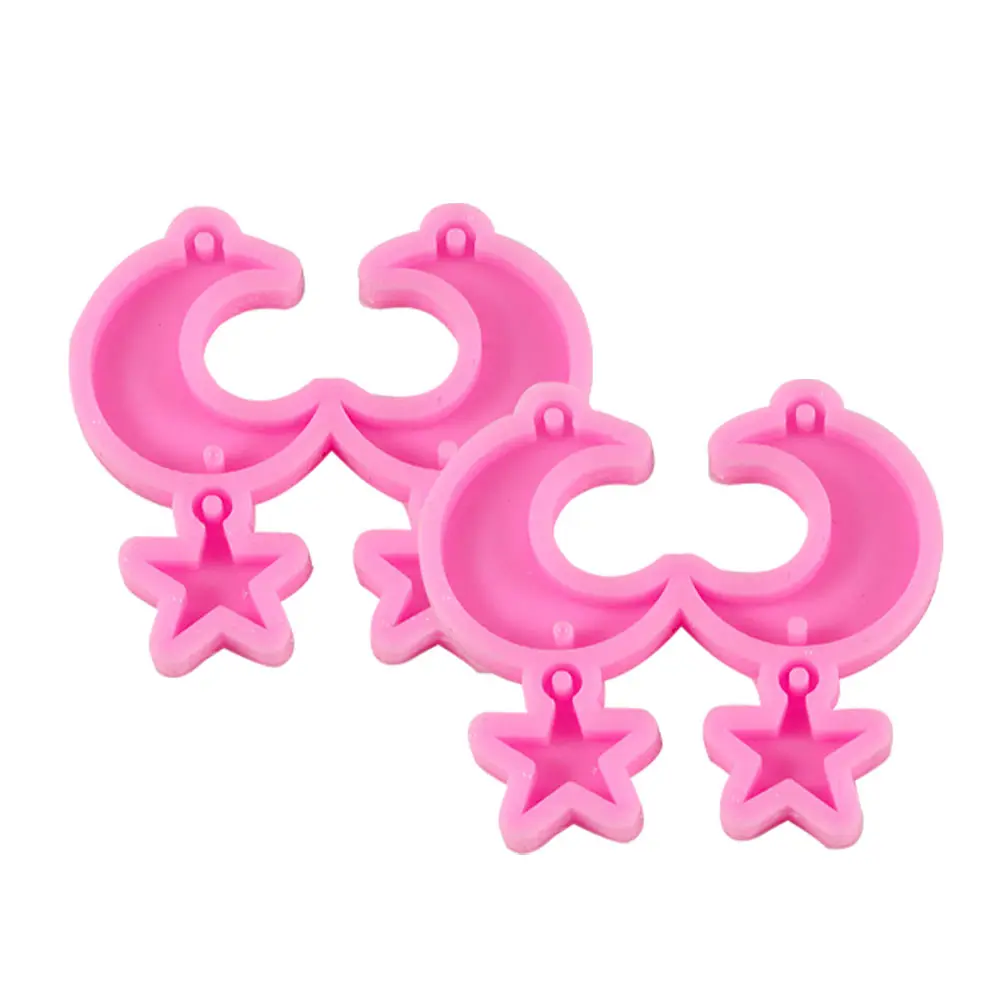 

4 Pcs Silicone Jewelry Making Crafts Drop Pendant DIY Ear Pendants Mold Tools Earrings Mold Ear Pendants Decorations