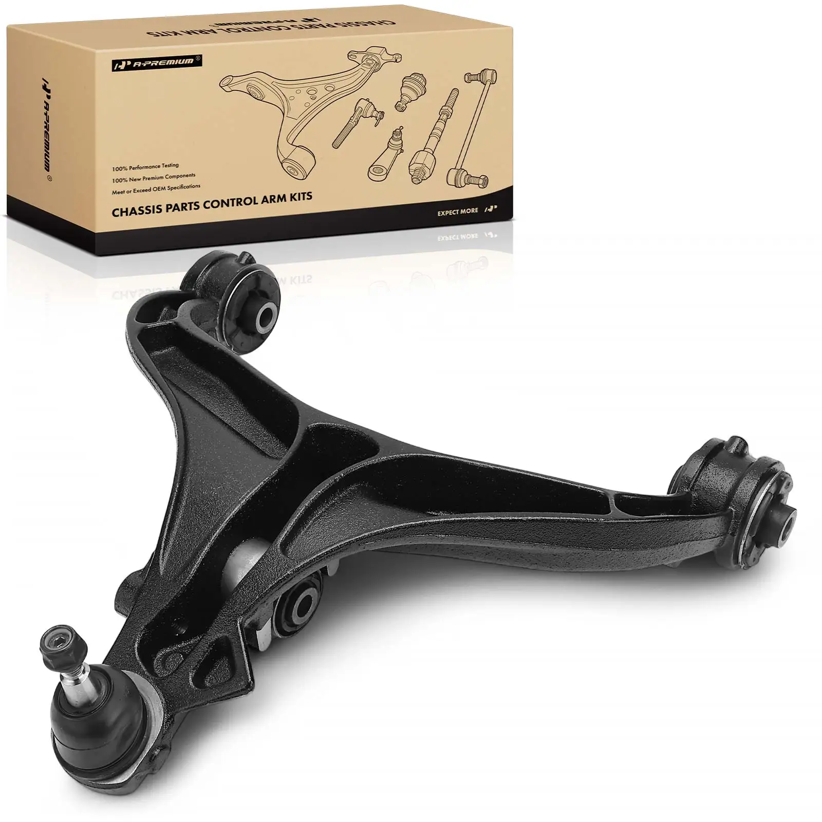 A-Premium Front Right Lower Control Arm & Ball Joint Assy for Jeep Liberty 2008-2012 Dodge Nitro 2007-2011