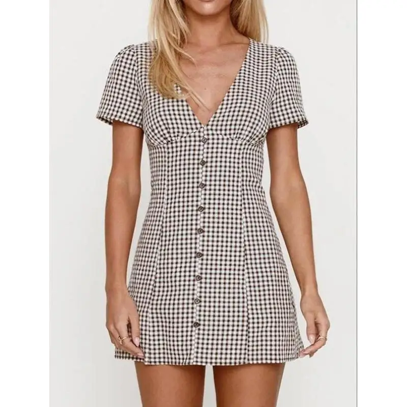 

Casual Sportswear Set for Men And Women Plaid Print Comfortable Seven Sve Length Autumn Season Cross-Border New Model