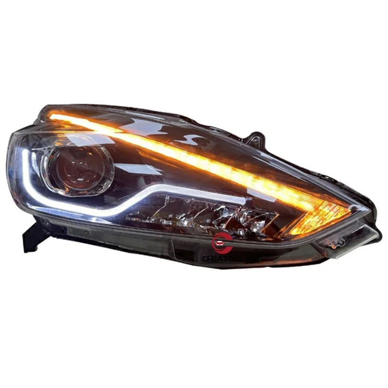 닛산 센트라 실피 펄사 2016-2020 B18용 자동차 부품 LED 램프 헤드라이트, 다이나믹 방향지시등, 하이빔 렌즈, DRL 어셈블리