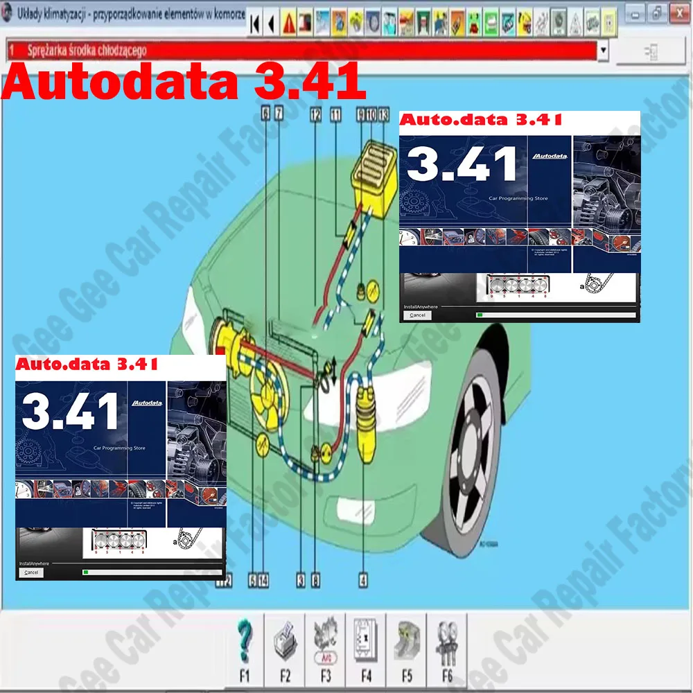 Autodata Car Maintenance Tool Autodata 3.41 Polish Language obd2 scanner Auto Car Repair diagnosis Software wiring diagrams data