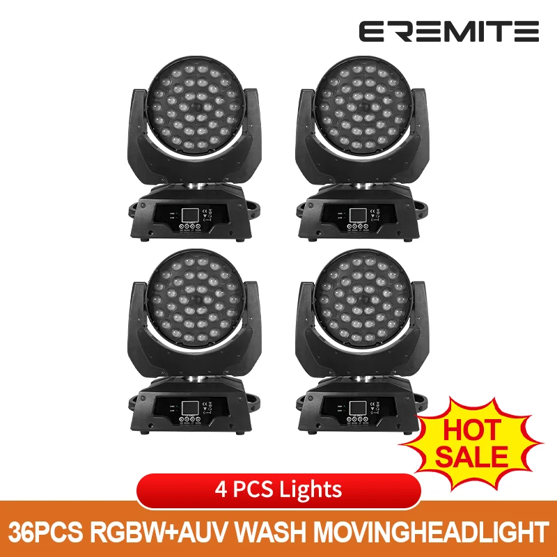 Gratis Ongkir LED 36X18W ล้าง Moving Head 6in1 RGBWA UV Effects DMX Controller ไนท์คลับ DJ Disco Party ของตกแต่งงานแต่งงาน