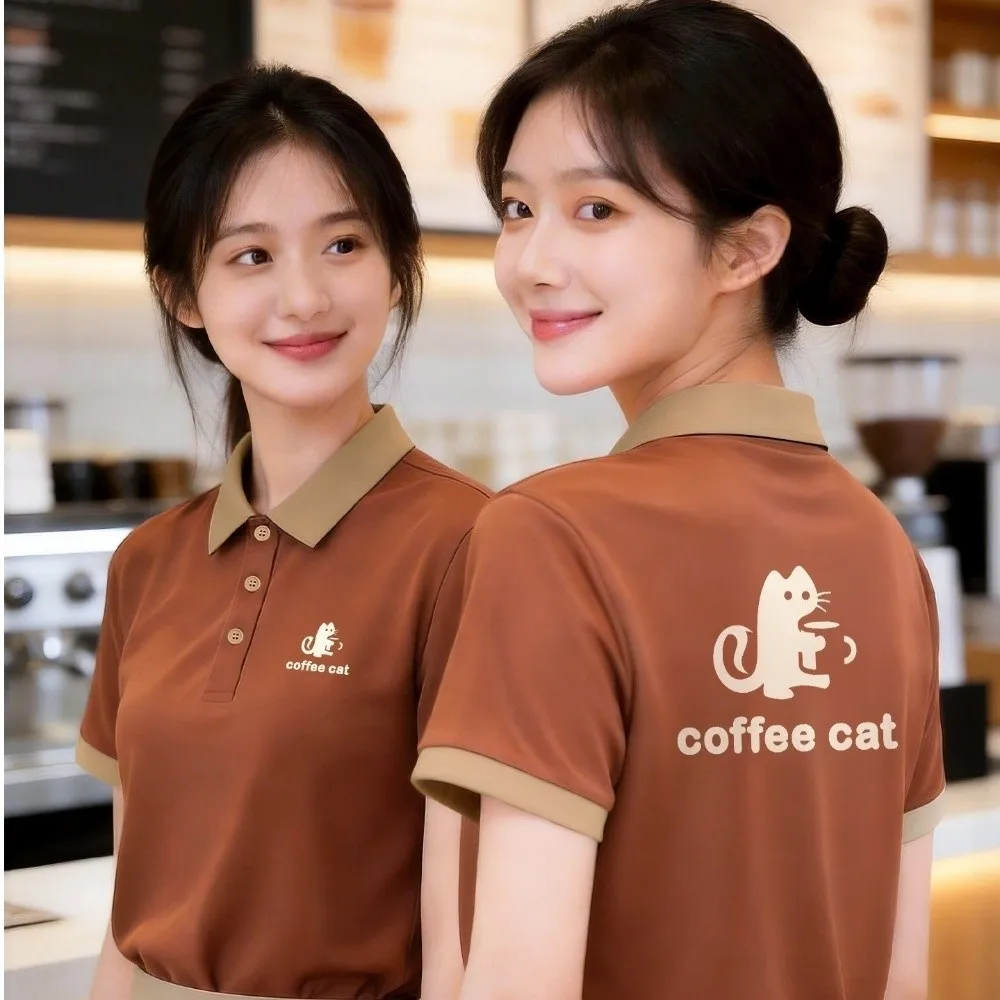 Cotton Fabric Summer Short Sleeve Tee Short Sleeves Wrinkle Resistant Fabric Men's Overalls Uniform Breathable Material