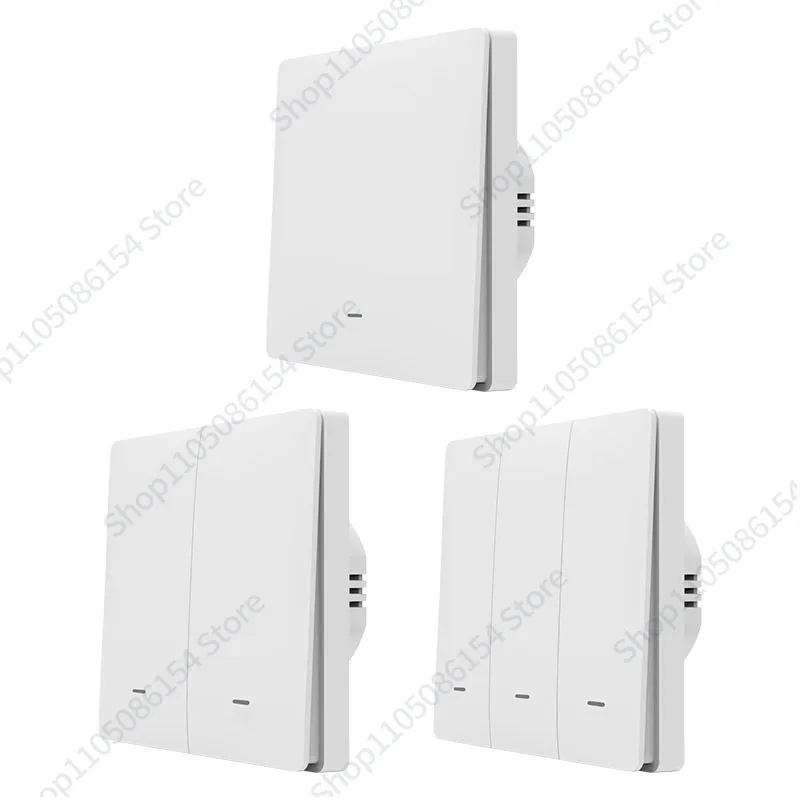 

Smart switch zigbee 3.0 European standard button wall switch zero fire power supply app timing intelligent voice