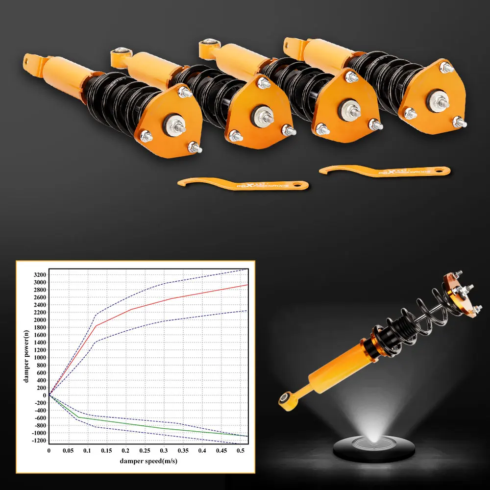 4pcs/set Coilovers Lowering Kit Shock Absorber for Lexus LS460 2007-2016 RWD ONLY Shocks