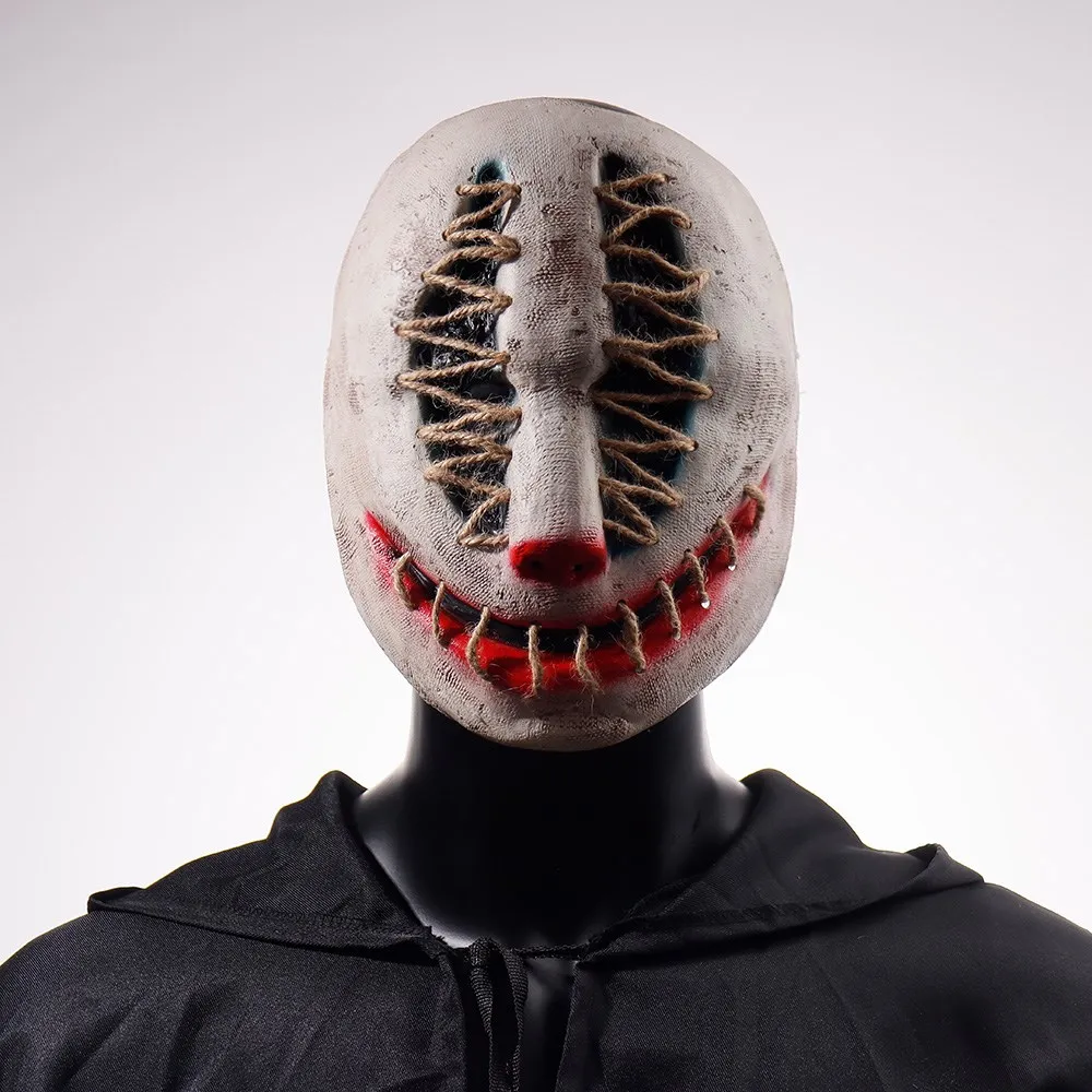 Scary Killer Devil Mask Halloween Party Costumes Accessories Horror Clown Latex Half Face Masks 