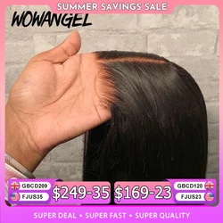 Wow Angel 5x5 Wear Go HD Lace Closure Glueless Wigs 28in Malaysian Straight Wig Pre Plucked Human Wigs Ready to Go Wig For Woman
