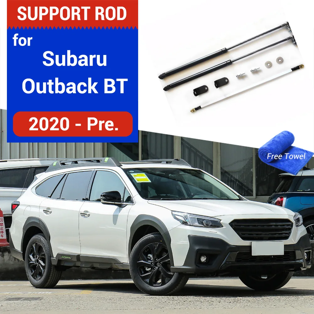 Qty(2) Bonnet Hood Gas Spring Shock For Subaru Outback BT Legacy BW 2020 2021 2022 2023 Lift Strut Bars Support Rod Damper