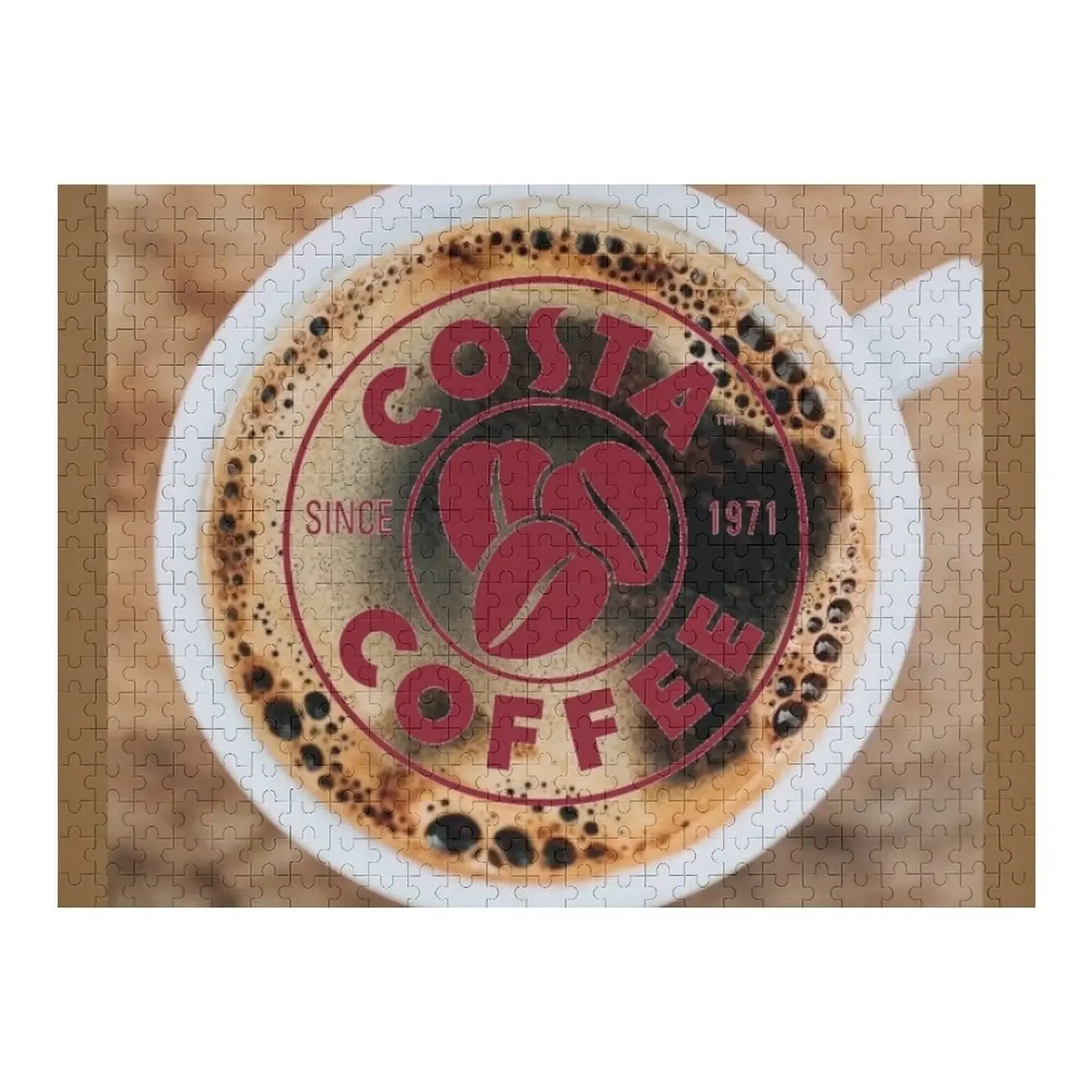 

Удобный пазл Costa Coffee со льдом и кофе, пазл с персонализированным именем, рождественские подарки