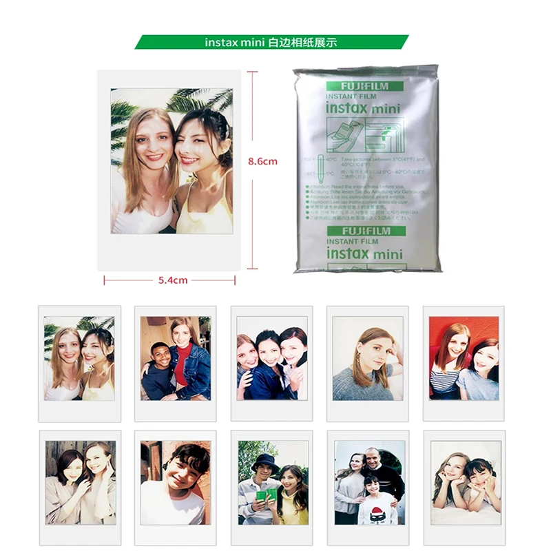 10/20 Sheets Fujifilm Instax Mini 12 Films 3 Inch Instax Film for Instant Camera Mini 40 99 SE 7+ Evo 90 Liplay Link Photo Paper