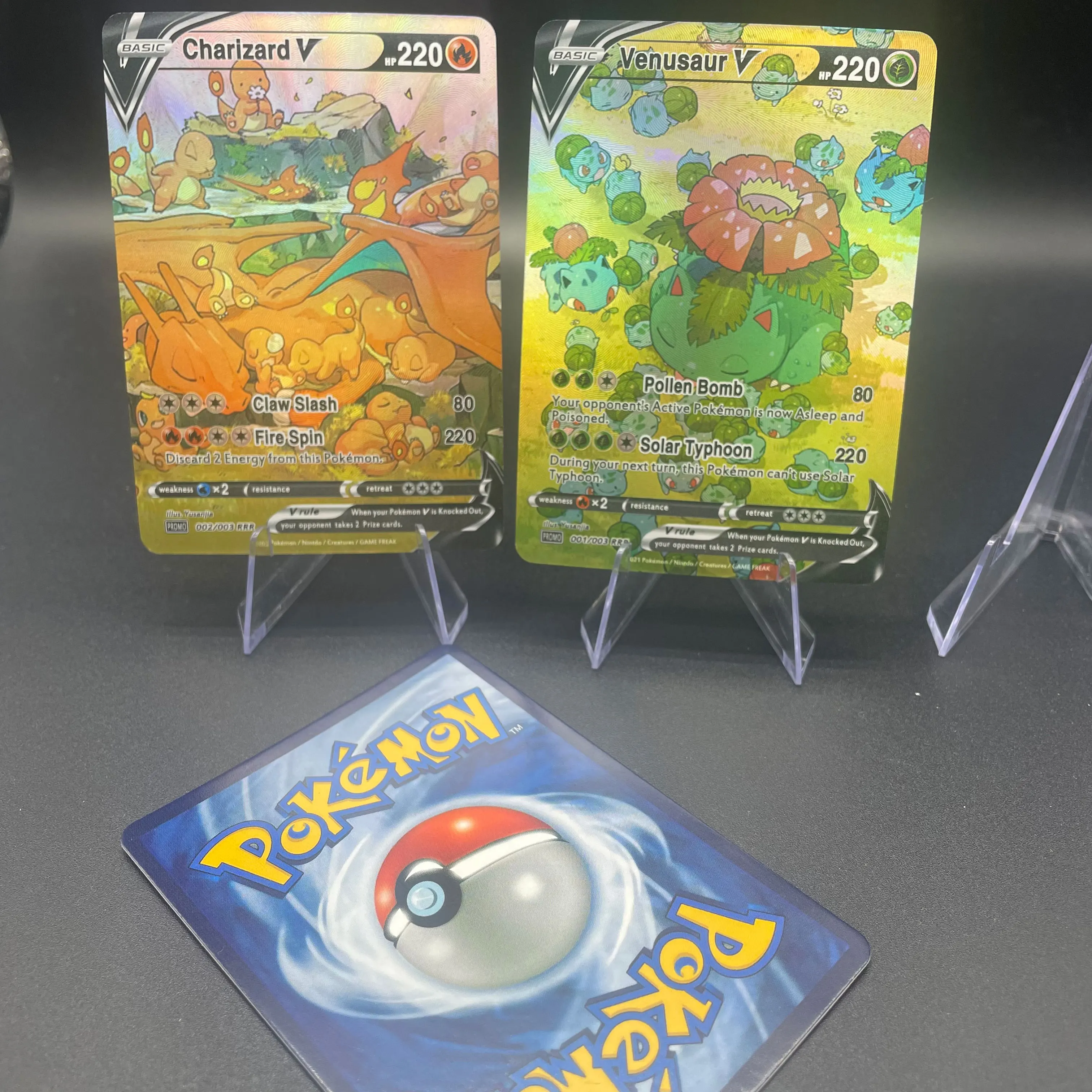 لتقوم بها بنفسك PTCG 3 قطعة/المجموعة Charizard Venusaur Blastoise النسخة الإنجليزية بطاقة فلاش ذاتية الصنع لعبة كلاسيكية أنيمي جمع بطاقة هدية لعبة