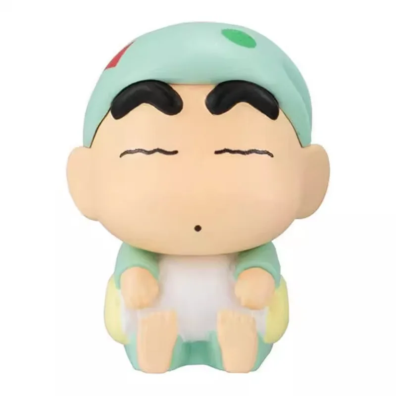 Bandai Original Gashapon Kawaii Cute Anime Crayon Shin Chan Await Sedentary Series Figure Gachapon Capsule Toys Models Gift