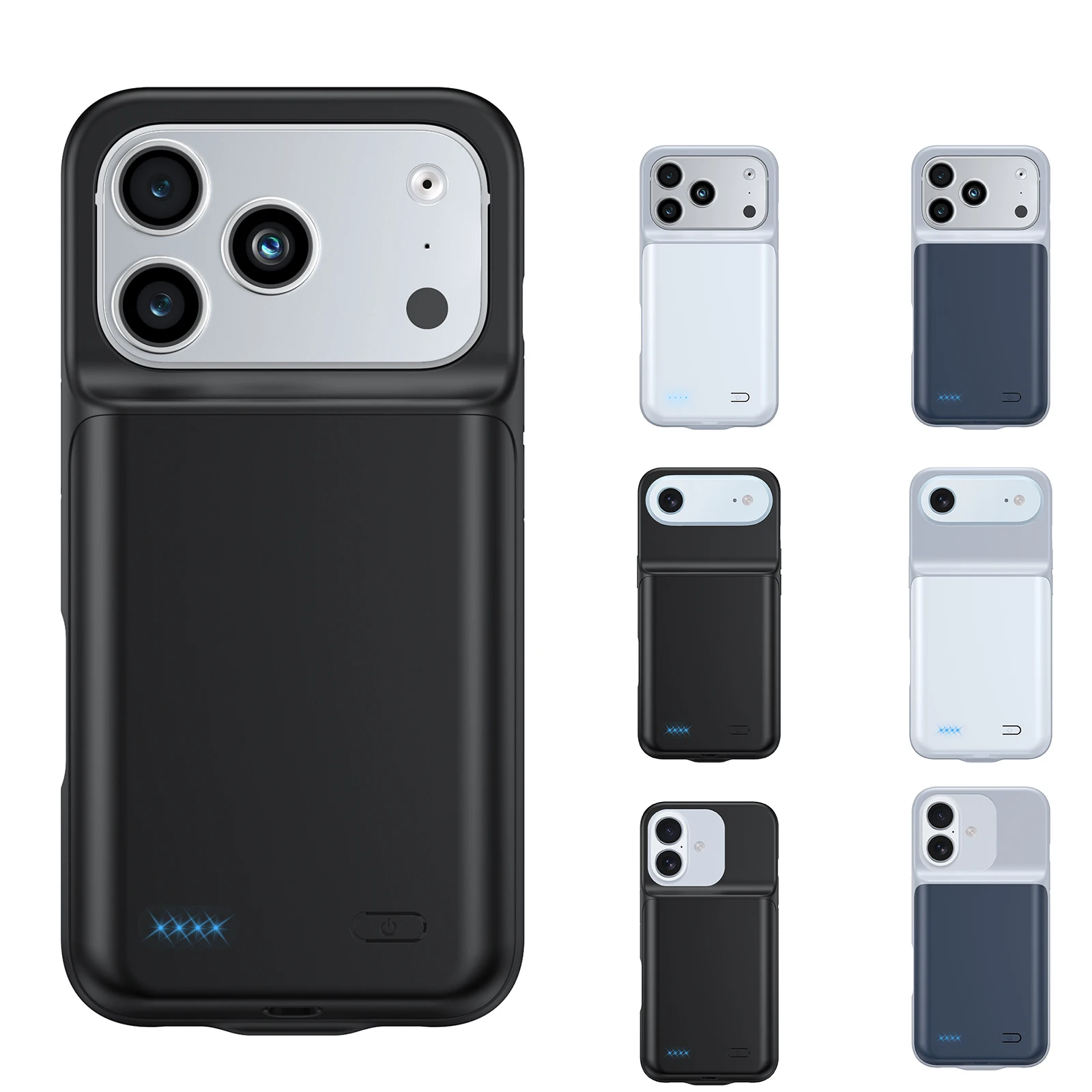 

Для iPhone 17 Pro Max 17 Pro Air Smart Зарядное устройство Чехол power bank Внешняя крышка для зарядки аккумулятора аккумулятор externe funda