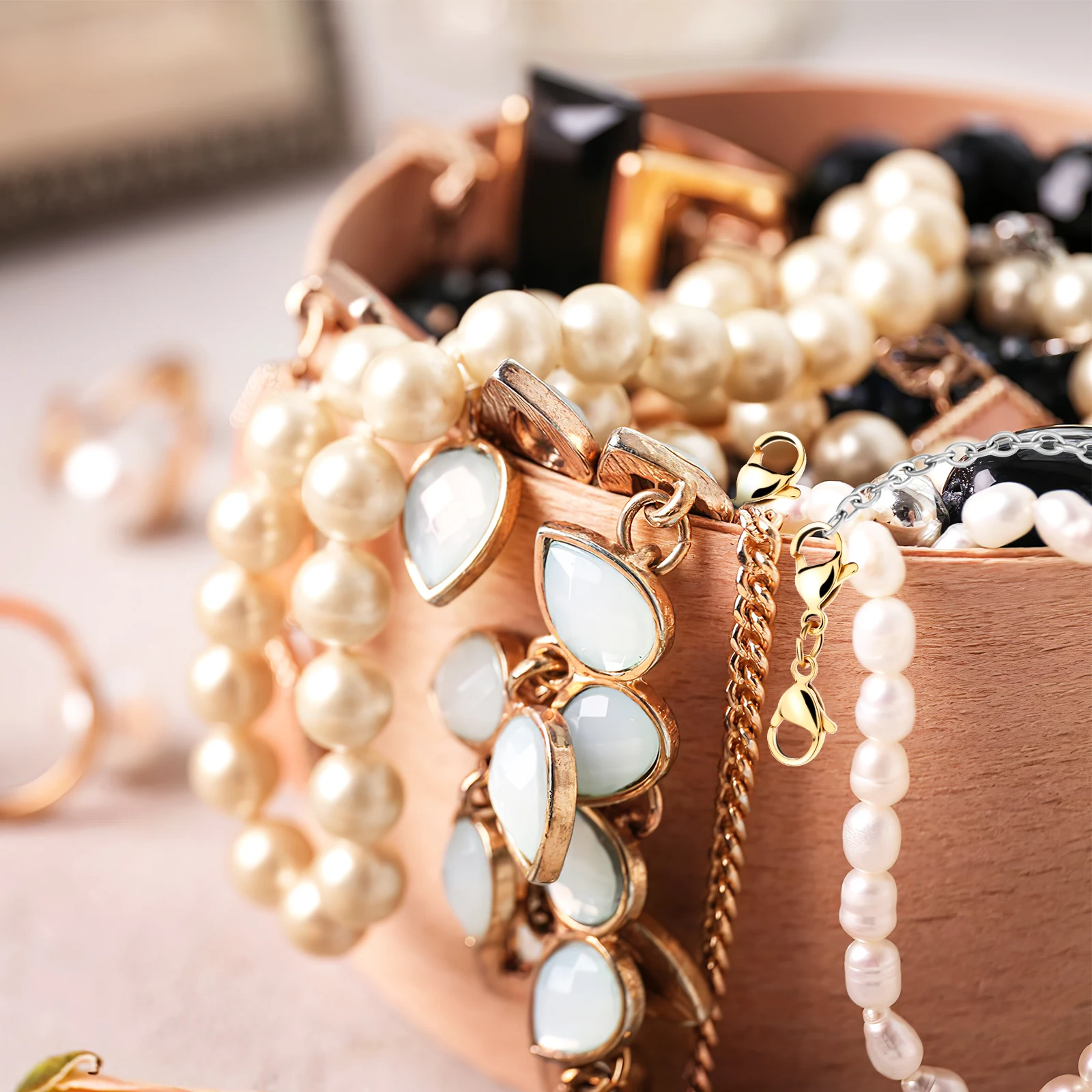 

Metal Double-Headed Lobster Clasps Anti-Tarnish Sturdy Connector Bracelet Necklace Layering Clasp Extender DIY Crafts Jewelry