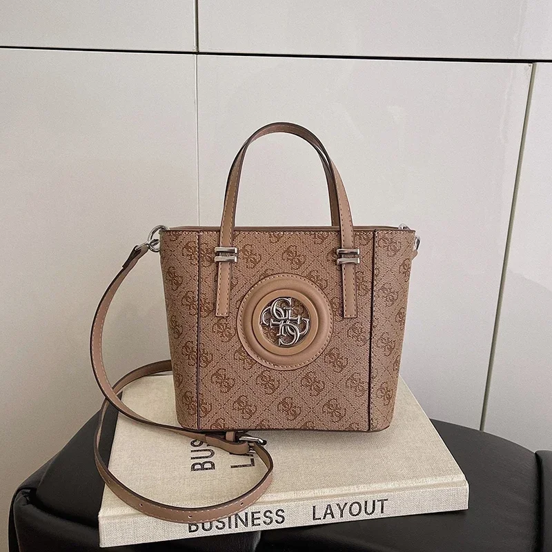 Vintage-Wickeltasche aus Leder für Damen, hochwertiger, schlichter, modischer, klassischer Design-Rucksack mit großem Fassungsvermögen