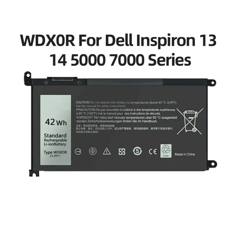 

VBCX 42Wh WDX0R Laptop Battery For Dell Vostro 5468 5471 5568 Inspiron 13 5368 5378 5379 7368 5770 7460 7472 5567 5570 5579