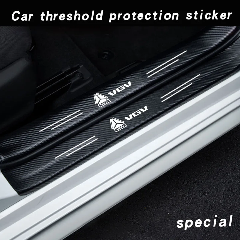 Car Sill Protector Decoration Sticker modelY Welcome Pedal Protection Strip For VGV VX7 U70Pro U75PLUS U75 TX7 Accessories