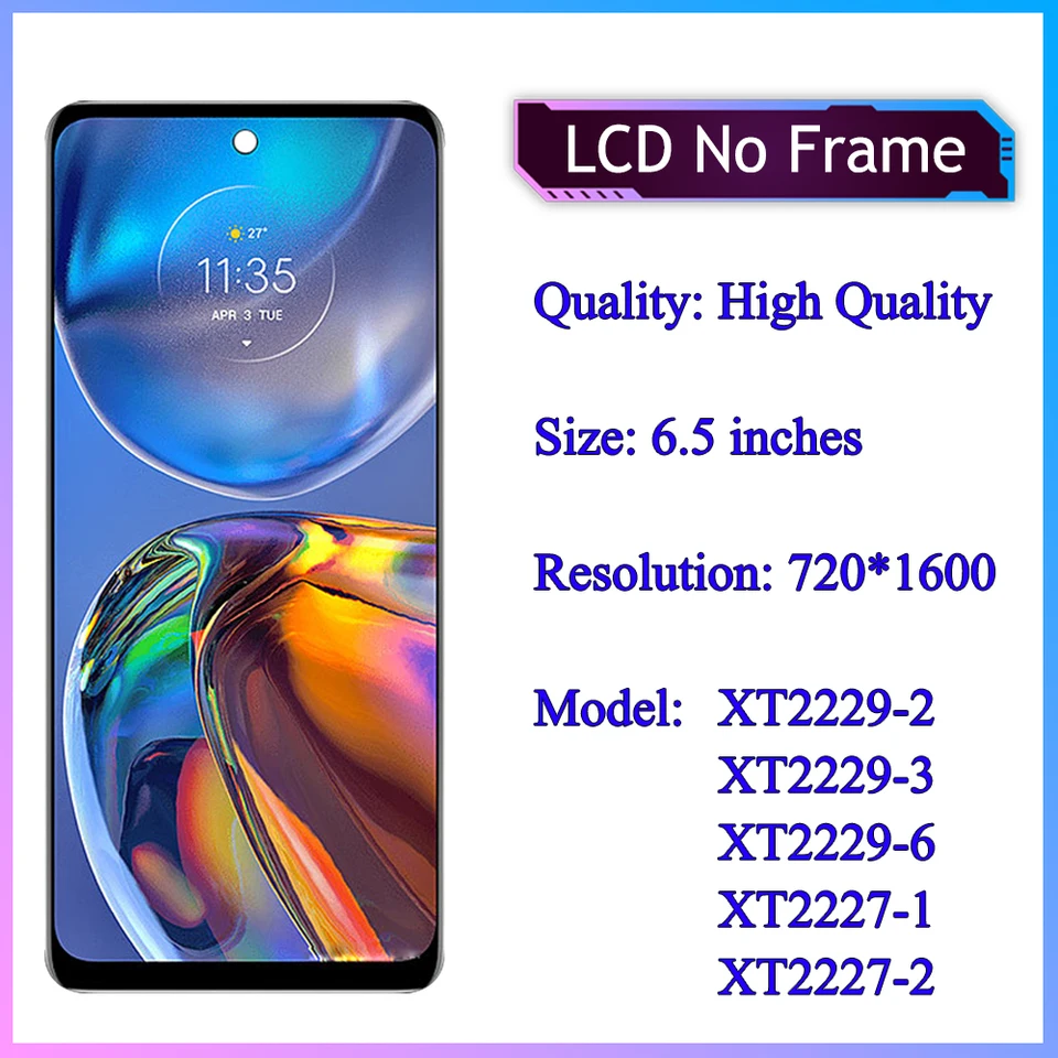 6.5 LCD Touch Screen for Moto E32/E32S