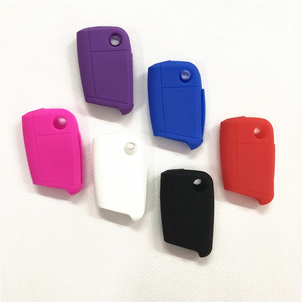 Silicone Car Key Cover Case For Skoda Octavia Yeti Roomster Fabia Rapid Superb KODIAQ Citigo KAMIQ KAROQ SCALA