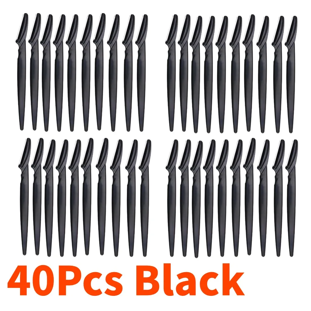 10/20/30/40/50Pcs Eyebrow Razor Eyebrow Trimmer Face Razor Hair Remover Eye Brow Shaver Blades for Cosmetic Beauty Makeup Tools