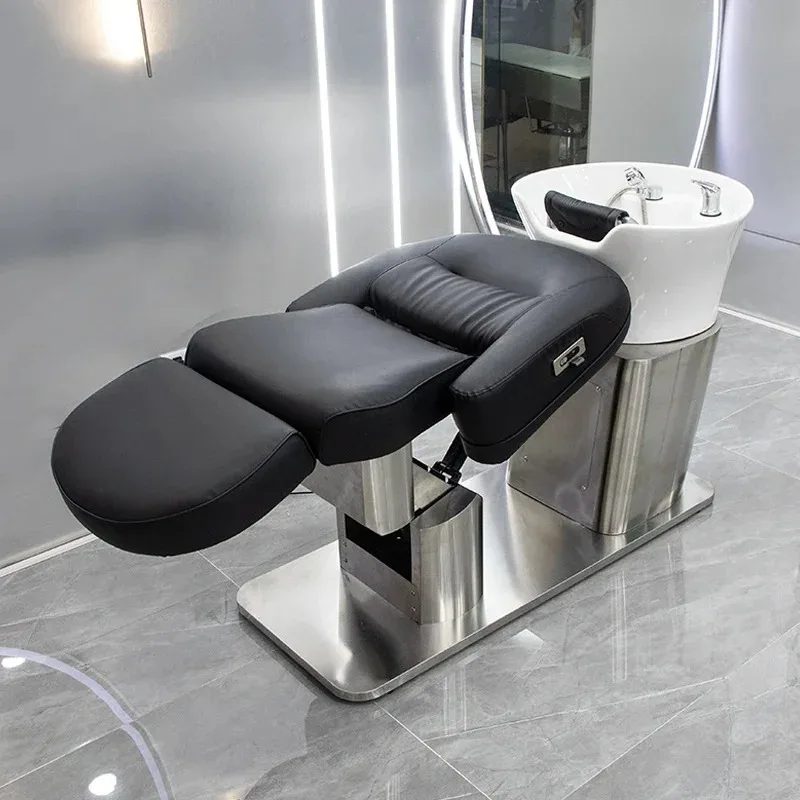 

Spa Steamer Shampoo Bed Water Supply Nordic Washing Hair Bed Shampoo Chair 5 Salon Barbearia Commercial Furniture
