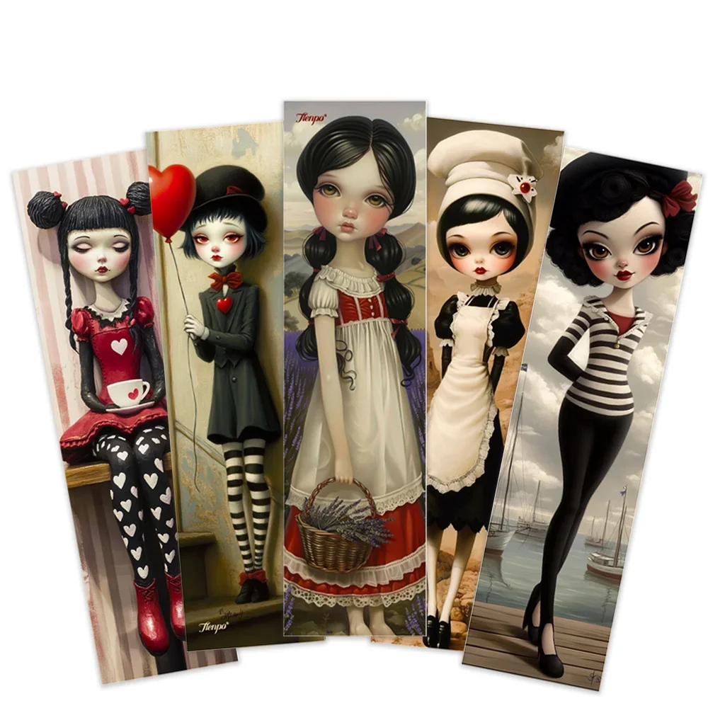 32pcs,literary dark fairy tale theme Bookmarks, Christmas, Teacher Gift, Back-To-School Holiday Gifts, Creative Artistic Designs