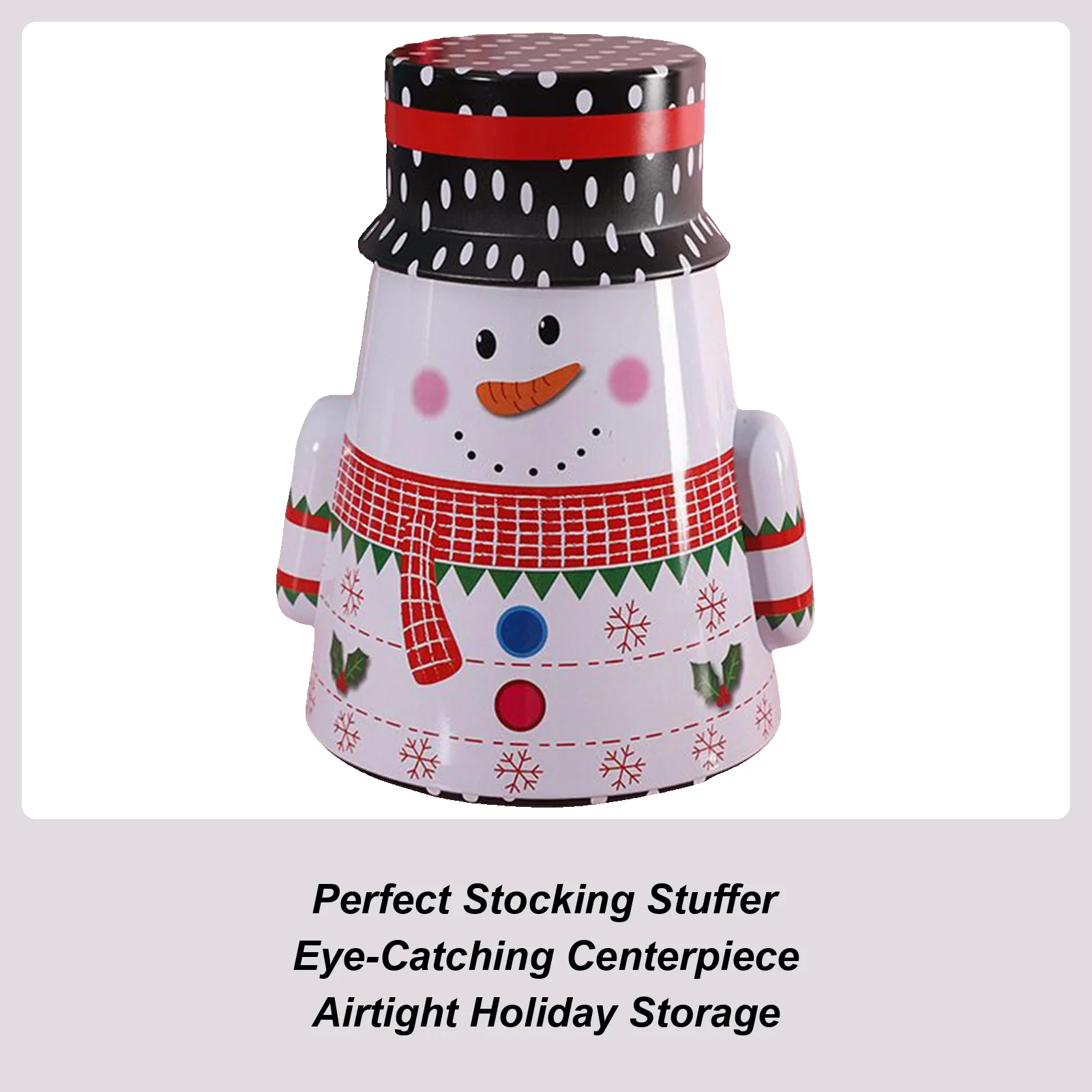 Christmas Candy Jar Food Storage Decorative With Lid Christmas Decorations Snack Candy Jars For Stocking Stuffers Party Favors