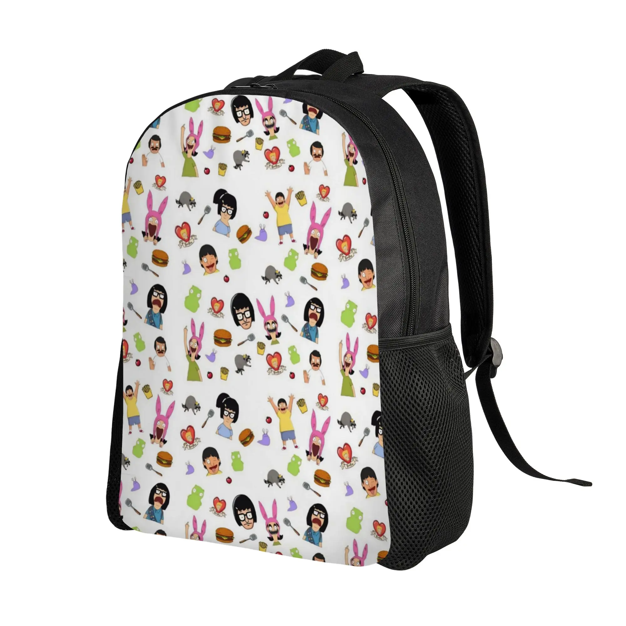 Louises Tina Bob Linda Belcher Backpack for Men Women Student Business Daypack Bob's Burgers Anime Laptop Shoulder Bag Sports
