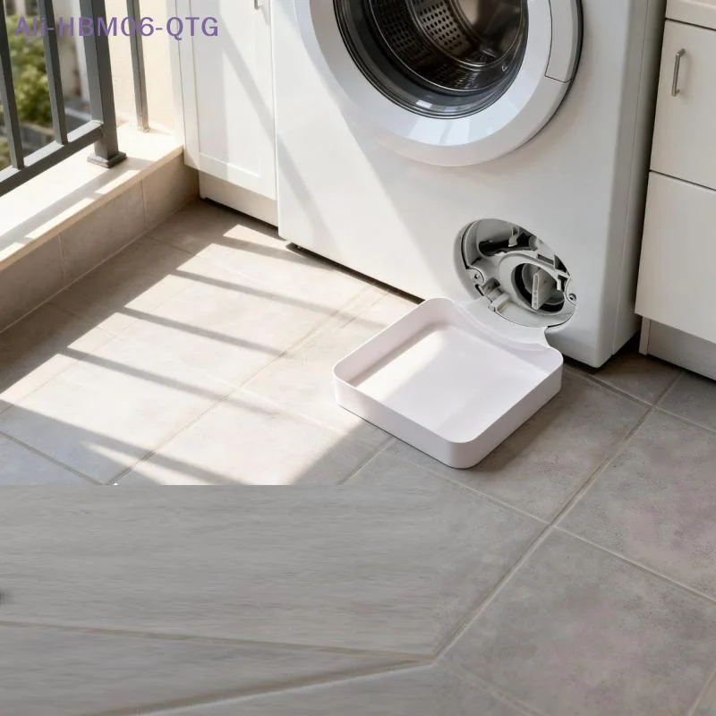 [New] [New] Washing Machine Drainage Tray 3D Printing Drain Funnel Drip Tray Cleans Lint Filters Stops Floor Spills