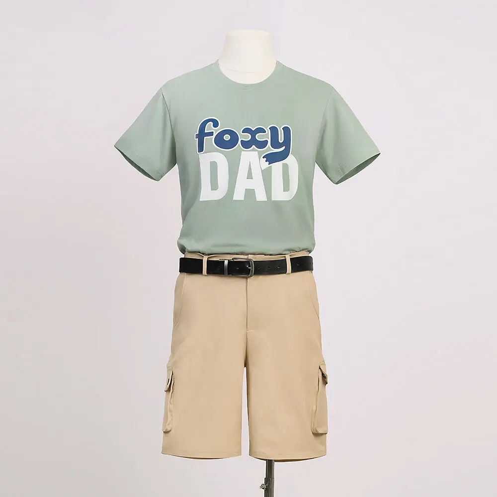 

Nick Wilde Cosplay Costume For Men Zoo 2 Foxy Dad Shirt Shorts Cap Halloween Suit Carnival Party Performance Outfits