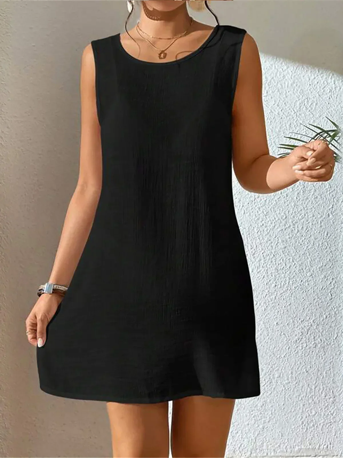 Seksowna tunika plażowa z dzianiny szydełkowej bez pleców w 5 kolorach, narzutka, sukienka plażowa, odzież plażowa, damska, 2025