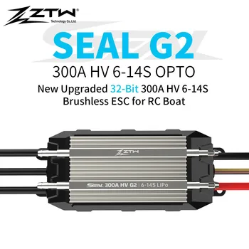 ZTW Upgraded 32-Bit Seal G2-300A ESC HV 6-14S Waterproof Dual-way Water Cooling Speed ​​Control for RC Racing Boat Surfboard