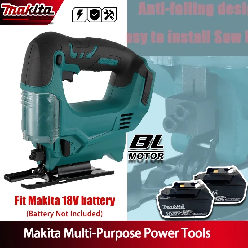 

Makita Portable Cordless Jigsaw Electric Tool Woodworking Multi-Function Design Compatible with 18V Battery