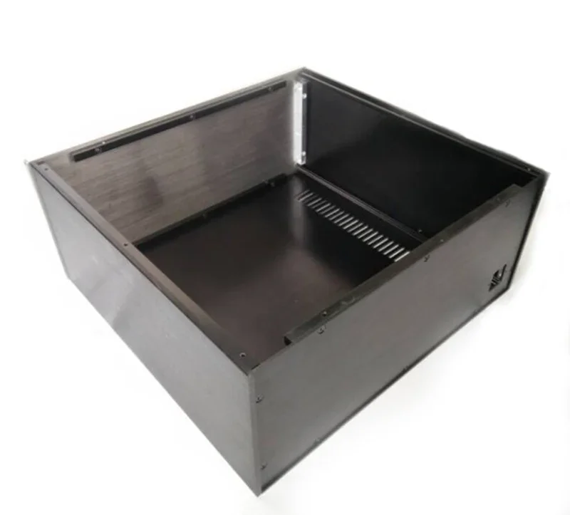 

4318 Full aluminum chassis Preamplifier box Power amplifier case size 430*180*410MM