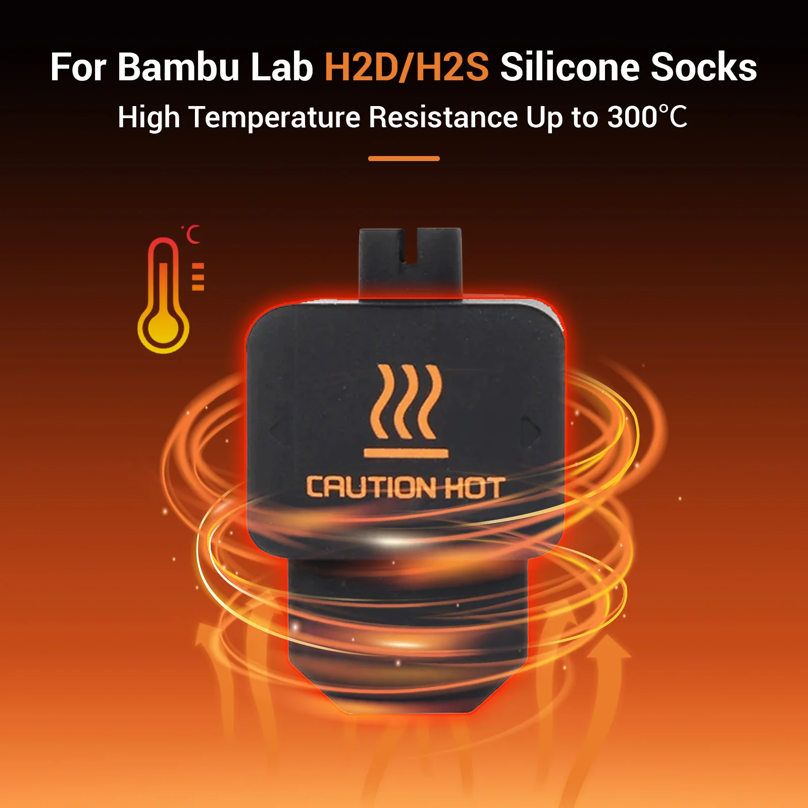 

Silicone Sock For Bambu Lab H2d Hotend Spare Parts H2D and H2D Laser Hotend Cover 3D Printer hotend Silicone Sock Accessories
