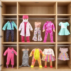 Yellow Unicorn Jumpsuits Dress  Green Leather Doll Clothes Set Doctor set For 18 Inch American&43cm Baby New Born,OG HGirl Doll
