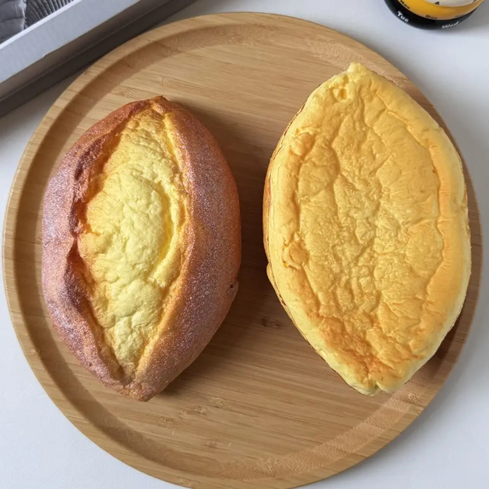 Simulazione Cibo Cibo Cotto Pizzico Giocattolo Croissant Sbuffi Torta di Formaggio Dessert A Forma di Spremere Giocattolo Creativo Uovo Fritto Giocattolo di Rimbalzo Lento