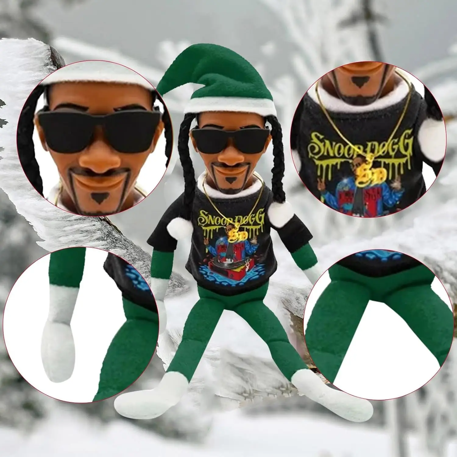 Snoop Stoop 2025 Plush, Snoop Shelf,Elf Doll,12