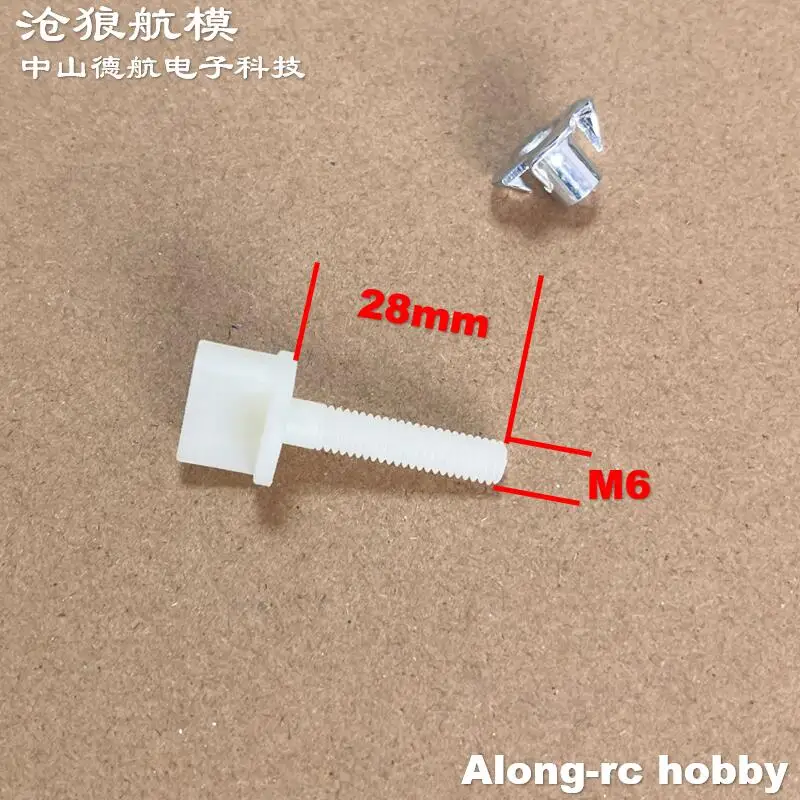 10 Stück 4 mm oder 5 mm oder 6 mm Nylon-Schrauben, Handschrauben für Modellflugzeuge, DIY RC-Flugzeug, Flugzeug, Gasflugzeug, Teil – Detail 4