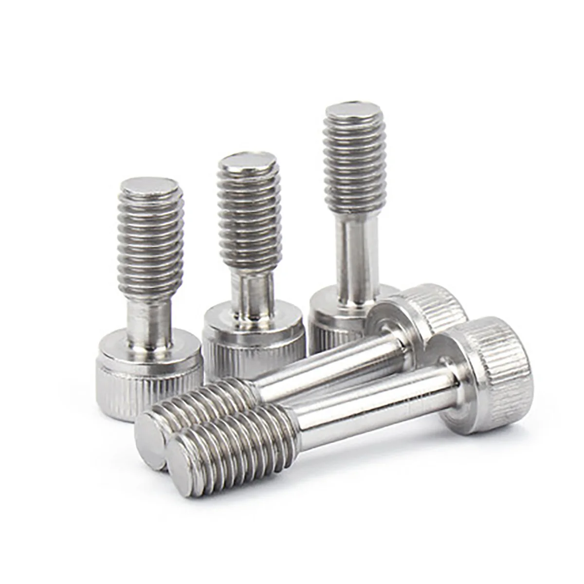 304 Stainless Steel Hexagon Socket Short Head Anti Falling Screw /  Half Tooth Bolt M3M5M6M8M10