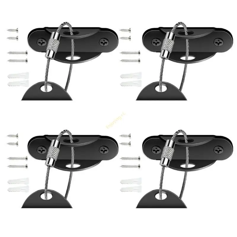 

4 комплекта мебельных настенных ремней. Прочное решение для крепления против опрокидывания. Простая установка.